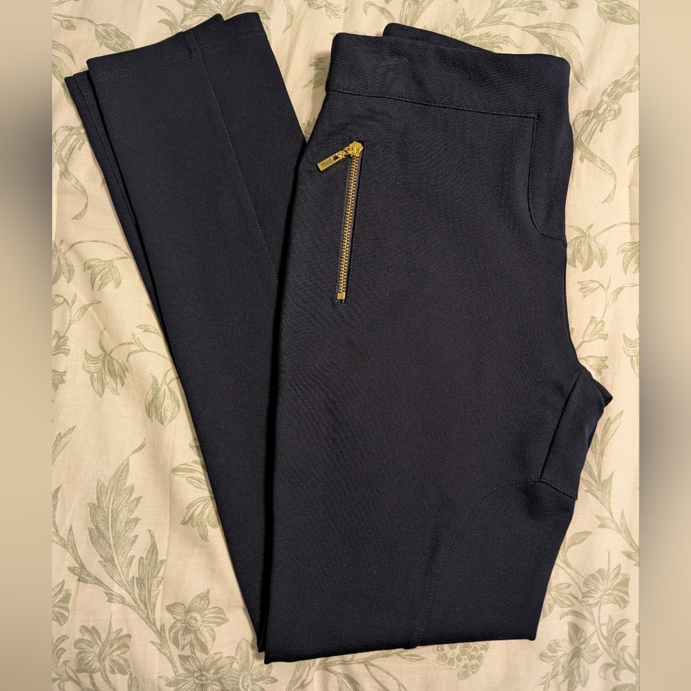 Elegant Luxury Brand Women's Juliette Longuet Black Skinny Pants - Picture 2 of 8